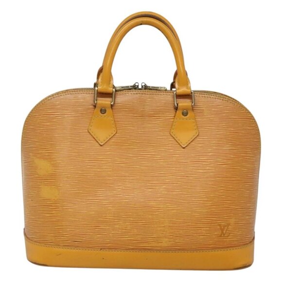 LOUIS VUITTON Epi Alma Hand Bag Yellow M52149 LV Auth 116021 - Picture 3 of 16